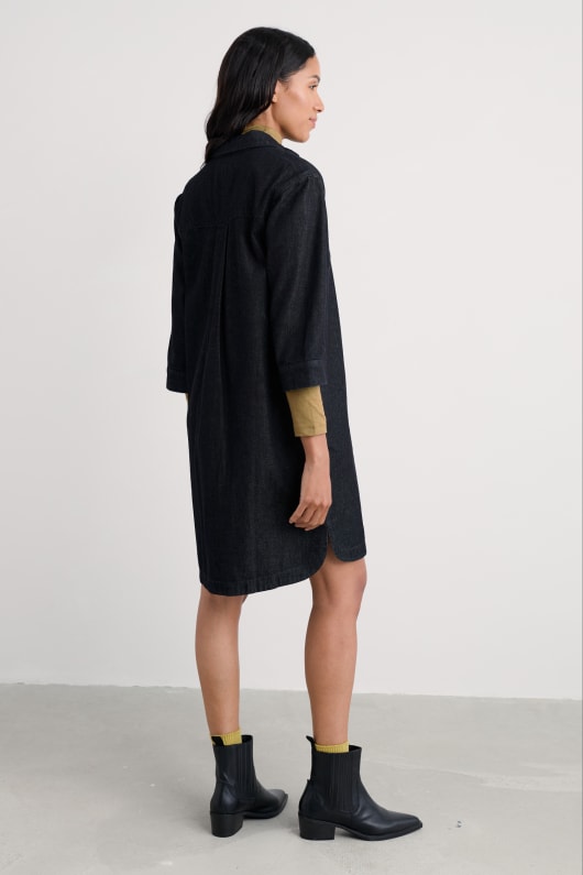 reiseführer denim shirt kleid