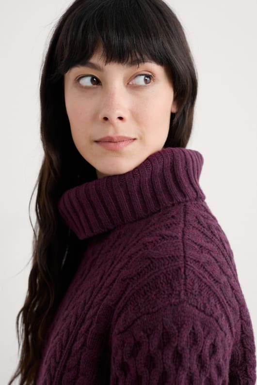 kiefer wald cable knit merino pullover