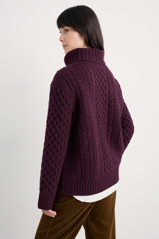 kiefer wald cable knit merino pullover