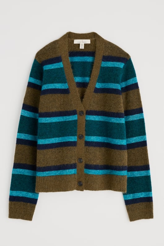 radierung v-neck cardigan enthält mohair