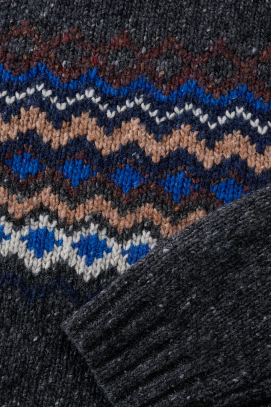 golden light fair isle jumper