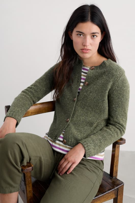 dawson pick-strickjacke gemacht mit merino