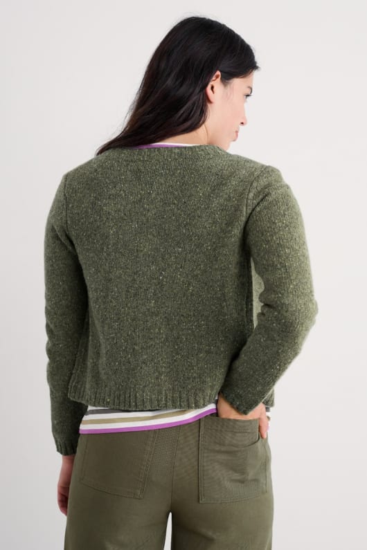 dawson pick-strickjacke gemacht mit merino