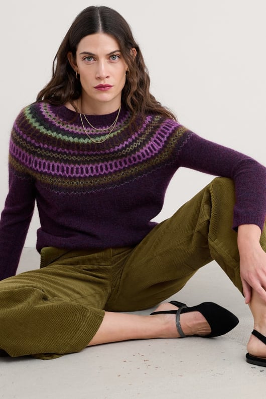 annik fair isle jumper