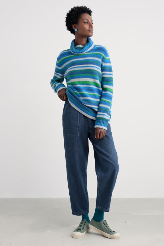 braque lambswool blend roll neck jumper