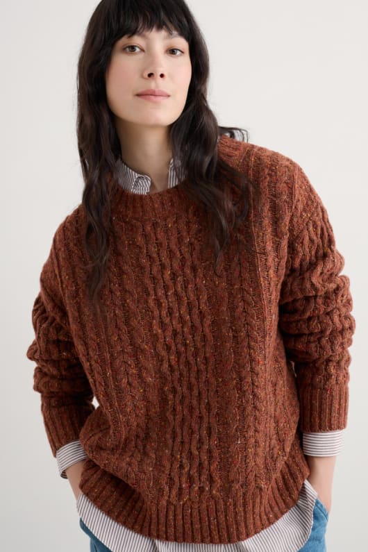 newlyn kabel stricken jumper