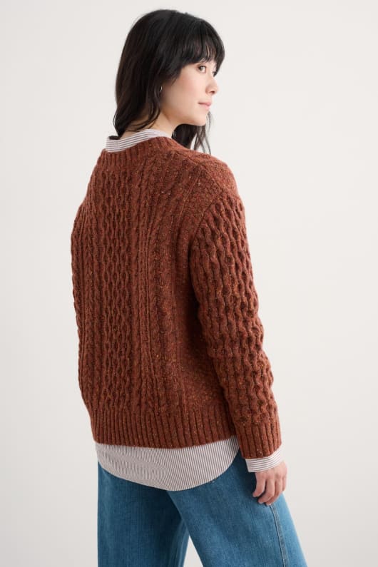 newlyn kabel stricken jumper