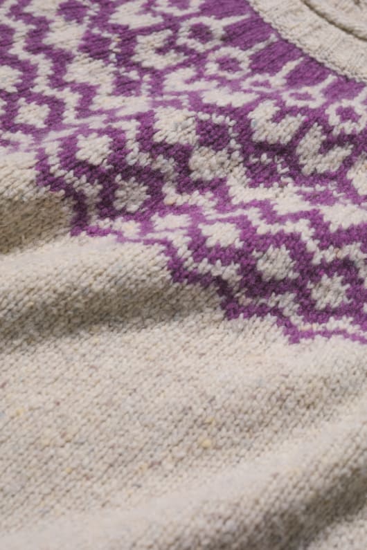 port kinnis fair isle pullover mit merino