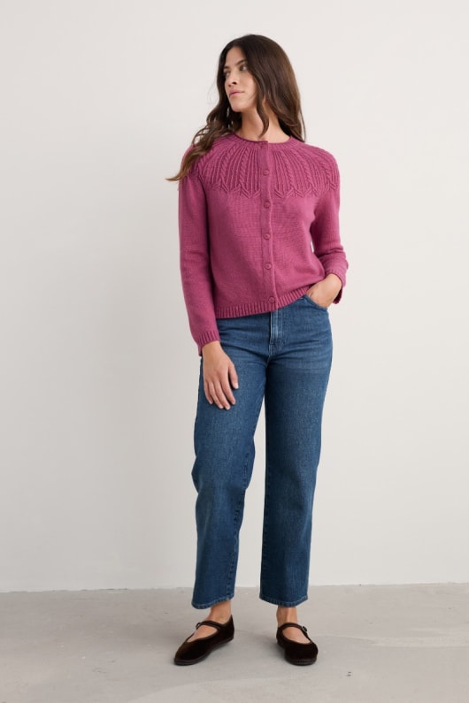 sand song cable stich cardigan