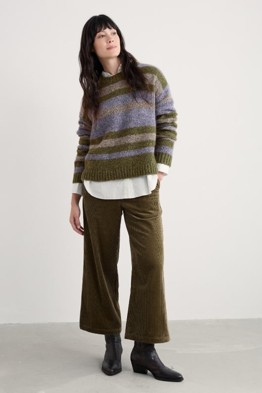maler striped jumper enthält mohair