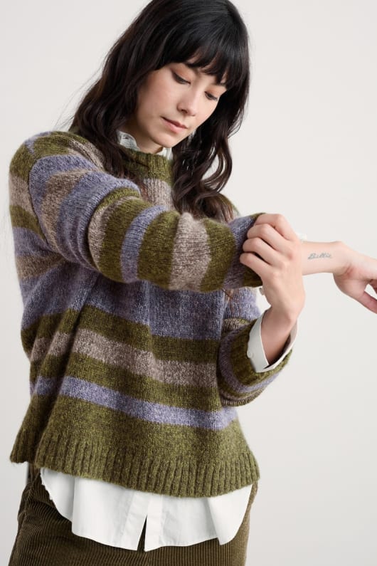 maler striped jumper enthält mohair