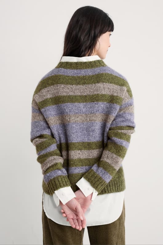 maler striped jumper enthält mohair