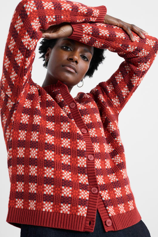 kensa bio-baumwolle geprüft strickjacke
