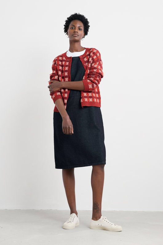 kensa bio-baumwolle geprüft strickjacke