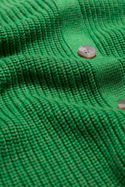 töpfer wiese bio-baumwolle gestrickt strickjacke