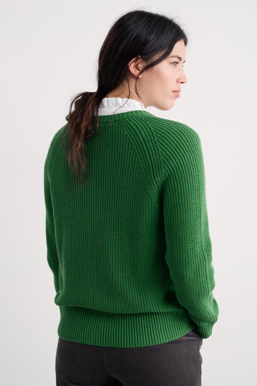 töpfer wiese bio-baumwolle gestrickt strickjacke