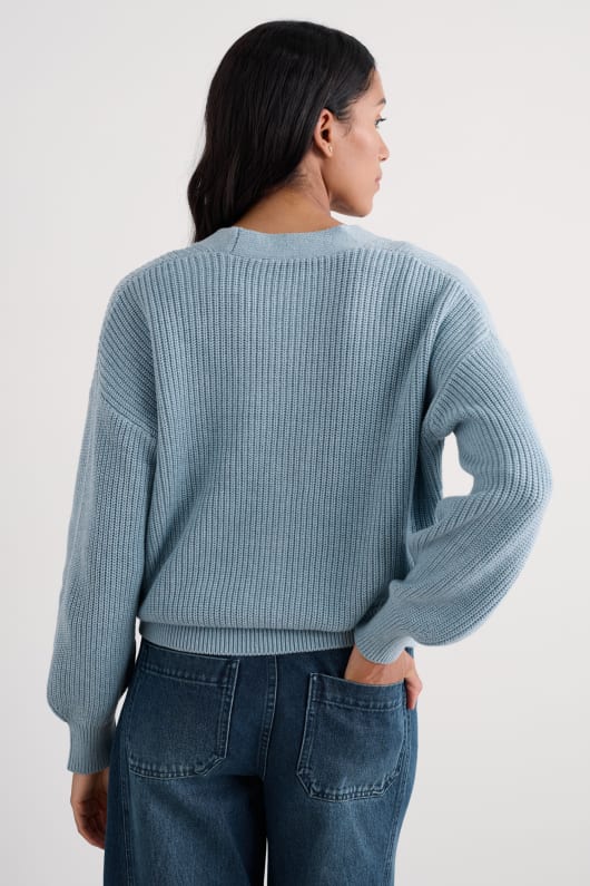 winding creek bio-baumwolle stricken strickjacke