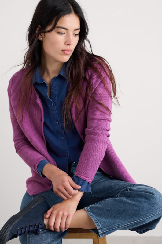 entscheidungsträger baumwolle strickjacke