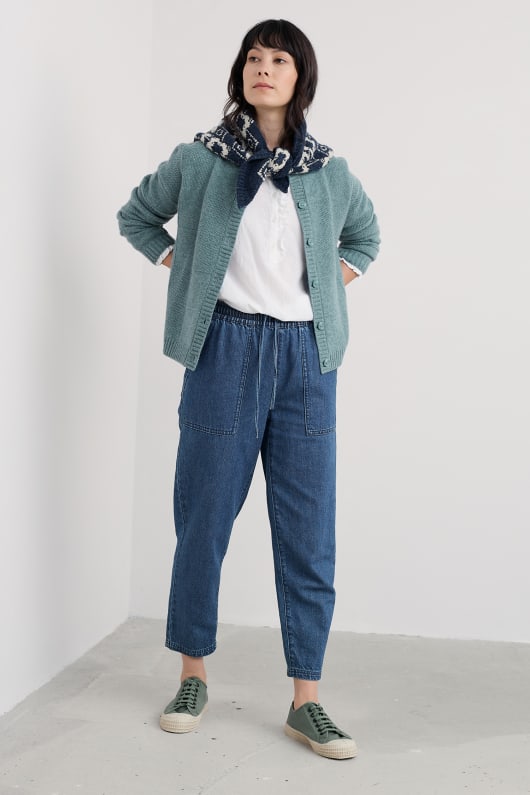 coweth geknöpfte strickjacke