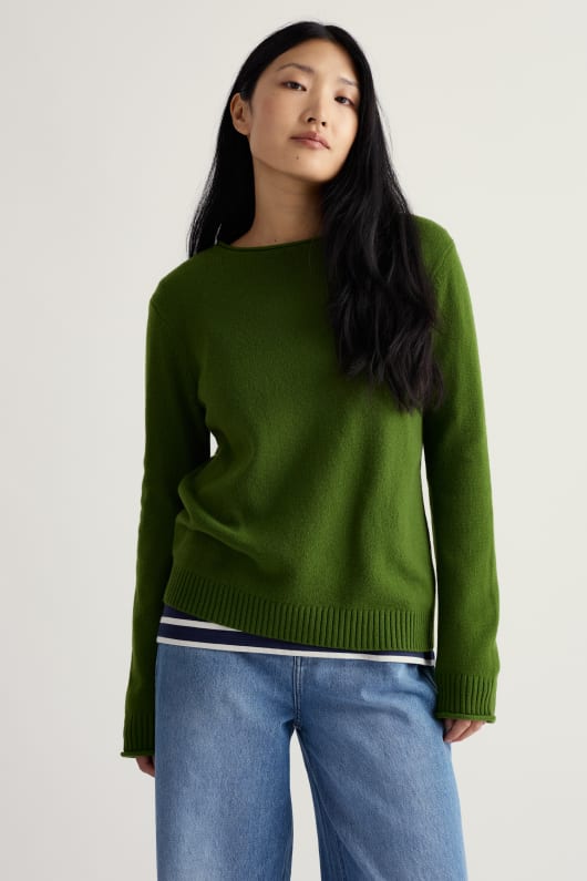 karmingimpel gattung - jumper gemacht mit merino