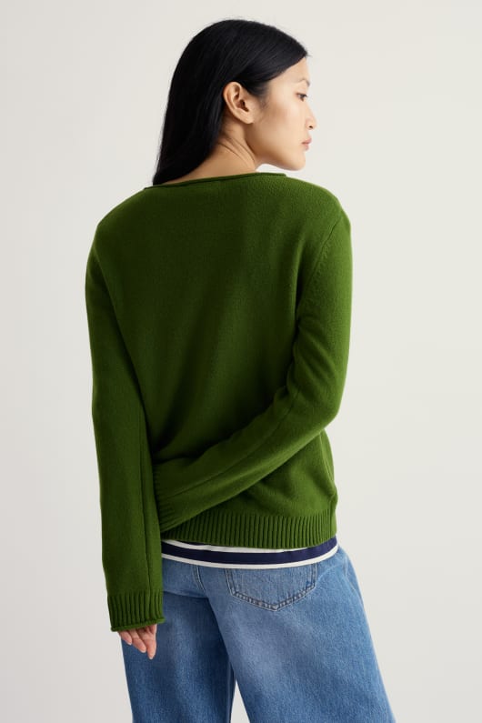 karmingimpel gattung - jumper gemacht mit merino