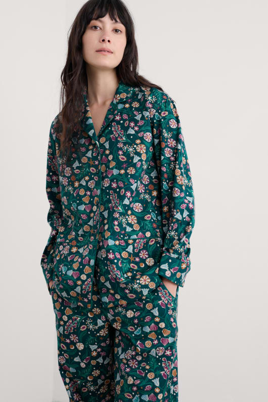 einfache sterne flanell-pyjama