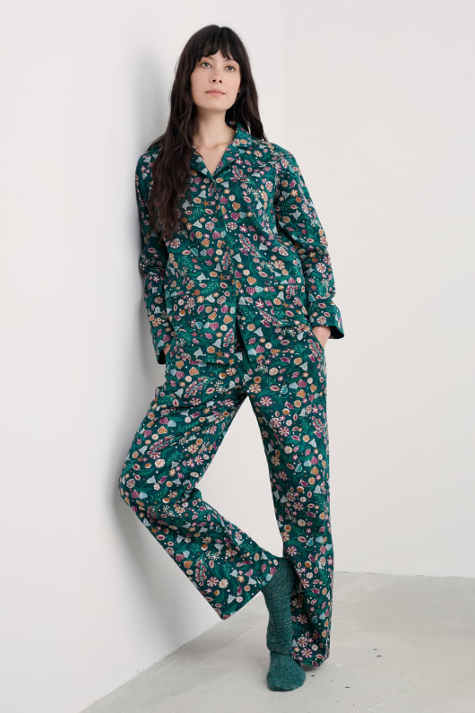 einfache sterne flanell-pyjama