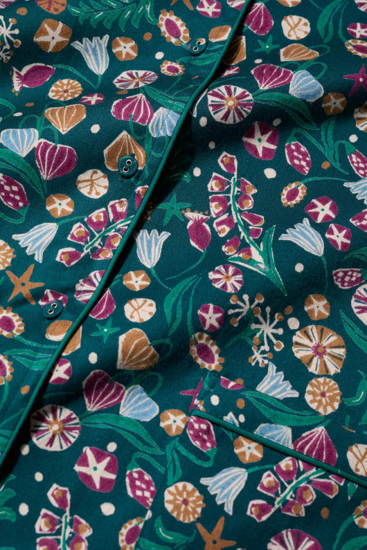 einfache sterne flanell-pyjama