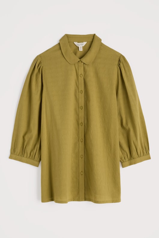 hoffe cottage bio-baumwolle karo-bluse
