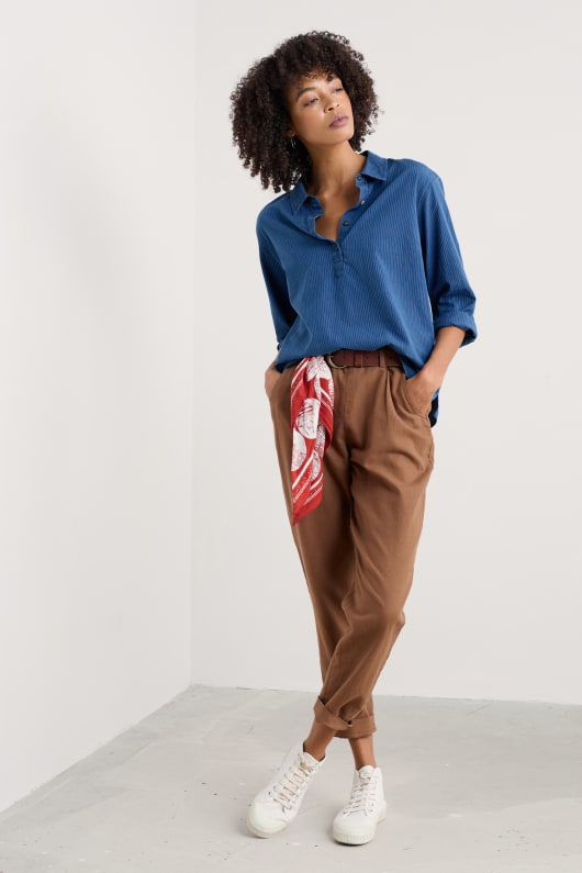 st keverne yarn-dyed shirt