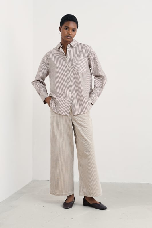 sea path oversized poplin shirt