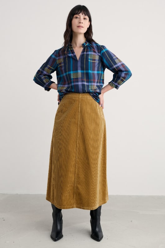 aggie notch neck top
