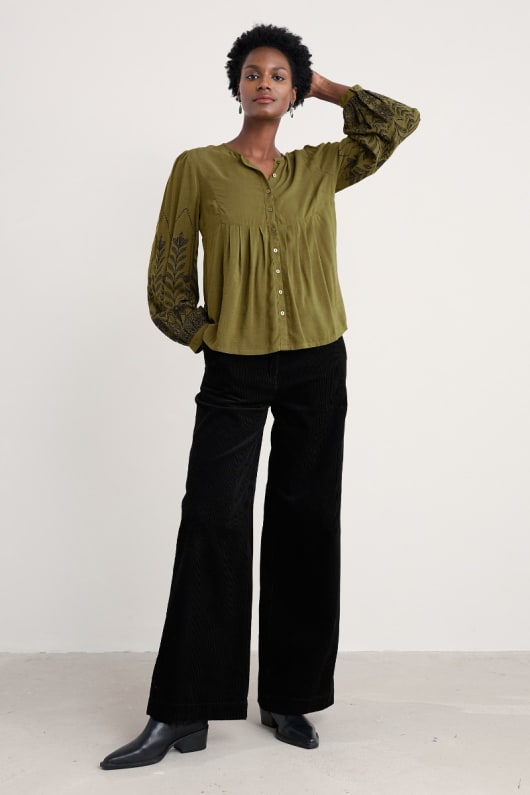 high-woods-blouson sleeve shirt