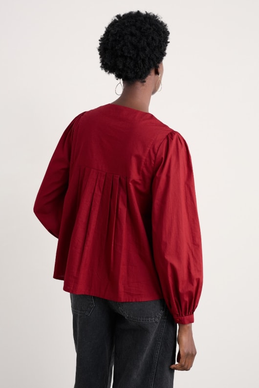 thornapple bestickt shirt aus gots-zertifizierter bio-baumwolle