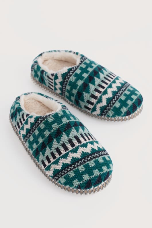 starry eyed fair isle slipper