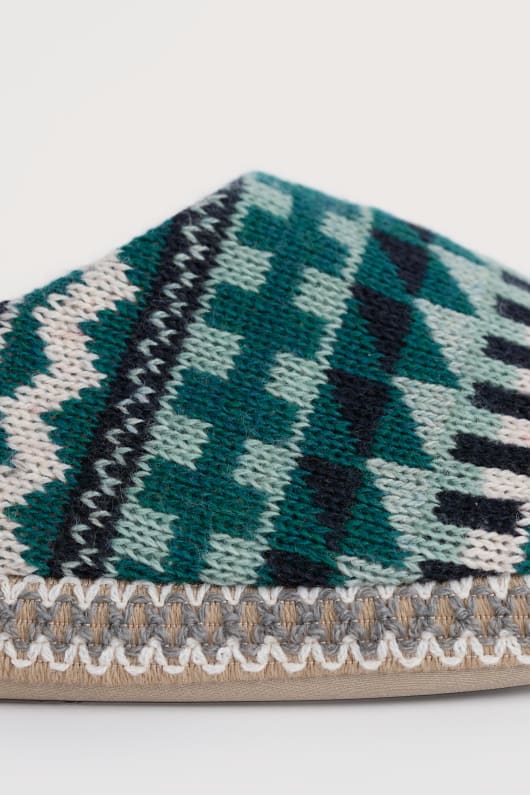 starry eyed fair isle slipper