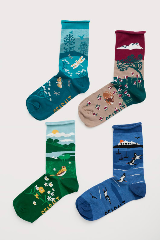 geschenkbox mit 4 frauen scenic arty socken