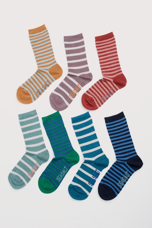 geschenk-box von 7 frauen matrosen socken