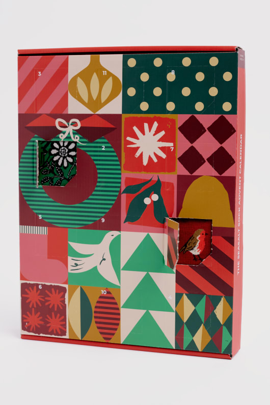 12 socken von weihnachten adventskalender