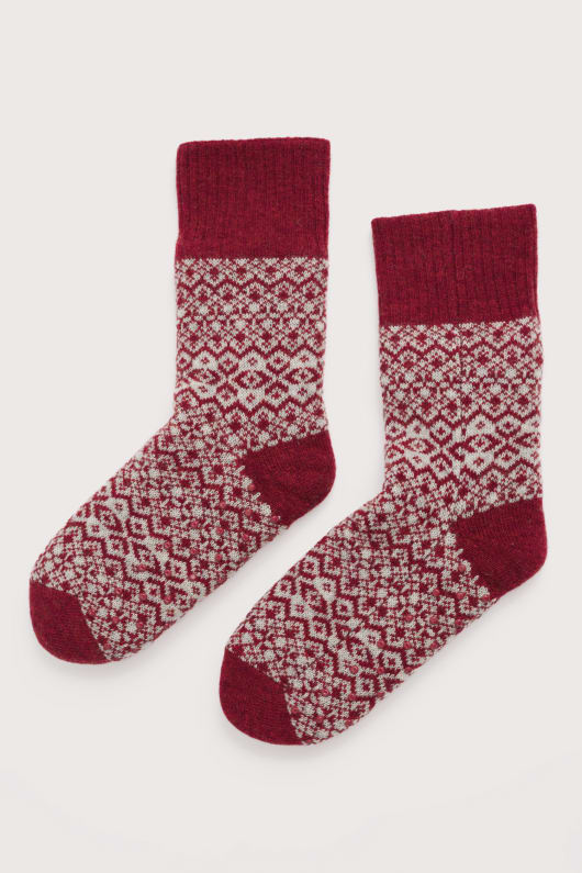 women s haus-socken mit merino wolle