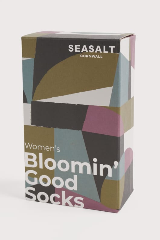 geschenk-box von 3 frauen bloomin gute socken