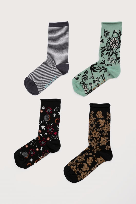 geschenkbox mit 4 frauen funkeln arty socken