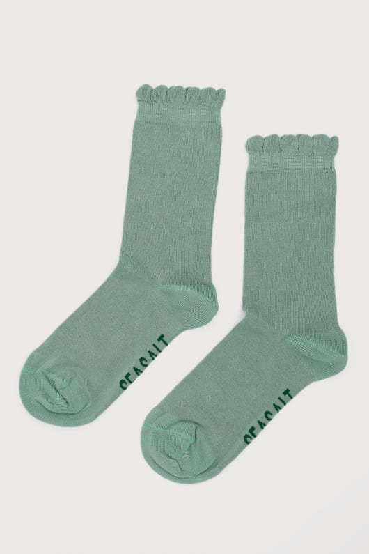 women s scallop sailor socken