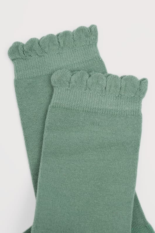 women s scallop sailor socken