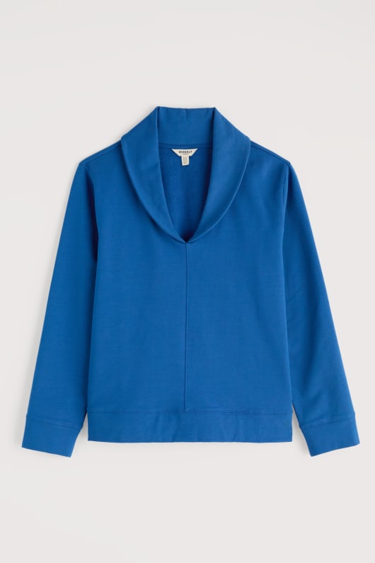knoten berry shawl neck sweatshirt