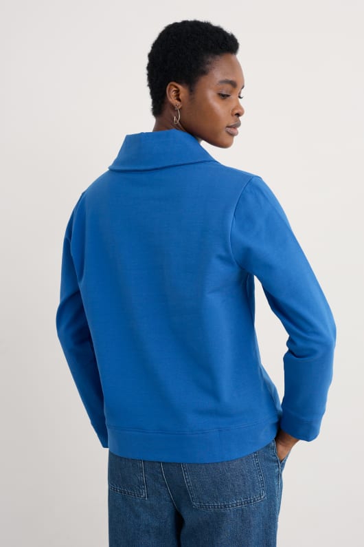 knoten berry shawl neck sweatshirt
