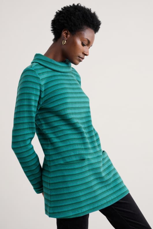 mawgan porth jacquard-jersey-tunika