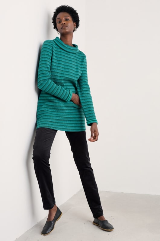 mawgan porth jacquard-jersey-tunika