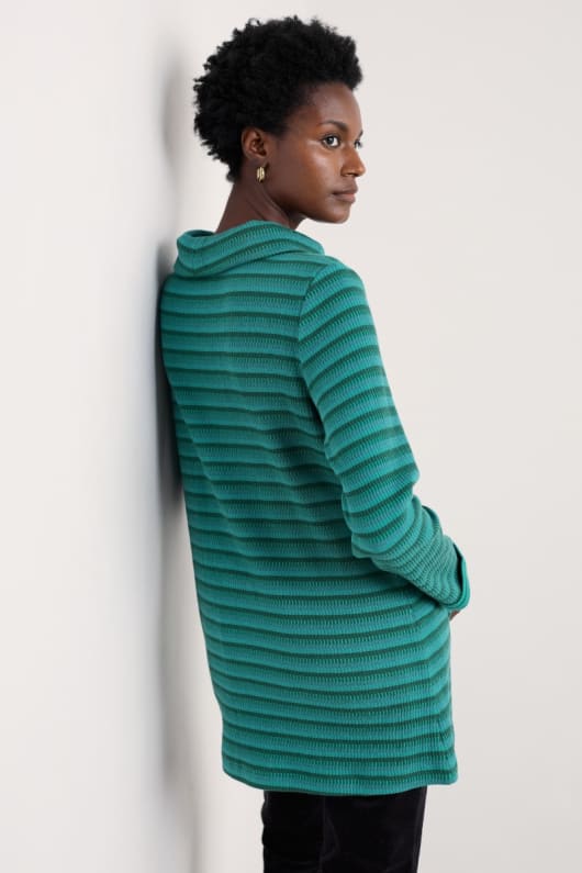 mawgan porth jacquard-jersey-tunika