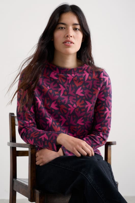 bereich glas-sweatshirt top